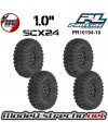 RUEDAS PROLINE 1/24 HYRAX FRONT/REAR 1.0" MONTADOS 7mm SCX24 (4U.)