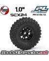 RUEDAS PROLINE 1/24 HYRAX FRONT/REAR 1.0" MONTADOS 7mm SCX24 (4U.)