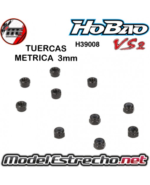 TUERCAS METRICA 3 HYPER HOBAO VS Y VS2

Ref: H39008