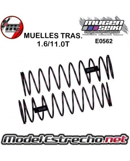 MUELLE AMORTIGUADOR MUGEN TRAS. 1.6 /11.25T