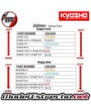 KYOSHO MUELLES TRASERO GRIS BIG BORE MP9