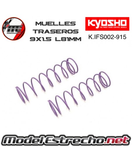 MUELLES TRASERO KYOSHO VIOLETA CLARO BIG BORE M 9x1.5L 81mm

Ref: IFS002-915