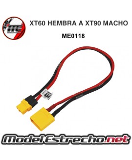 CABLE DE CARGA XT60 HEMBRA A XT90 MACHO

Ref: ME0118