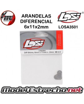 ARANDELA DIFERENCIAL TLR 6x11x2mm 

Ref: LOSA3501