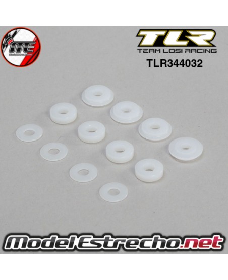 PARTES PLASTICAS RETENES AMORTIGUADOR  TLR 8IGHT

Ref: TLR344032