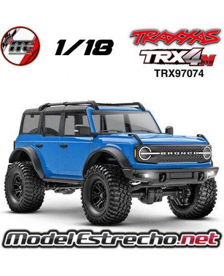 TRAXXAS TRX4M 1/18 CRAWLER FORD BRONCO 4WD AZUL TRX97074-1BLUE