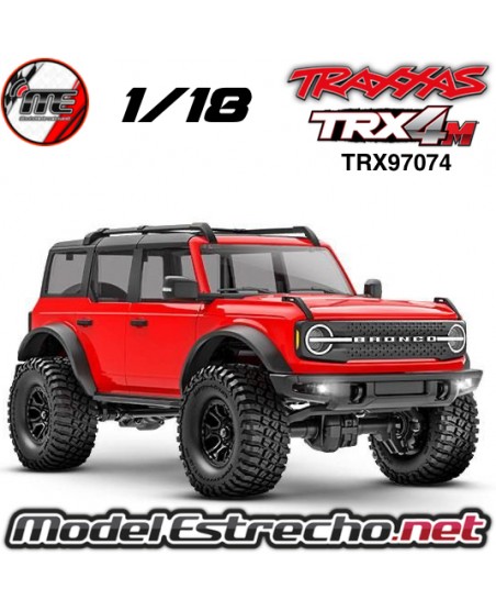 TRAXXAS TRX4M 1/18 CRAWLER FORD BRONCO 4WD ROJO TRX97074-1RED