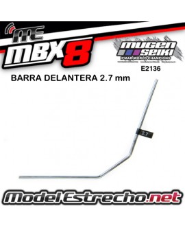 BARRA ESTABILIZADORA DELANTERA 2.7mm MUGEN MBX

Ref: E2136