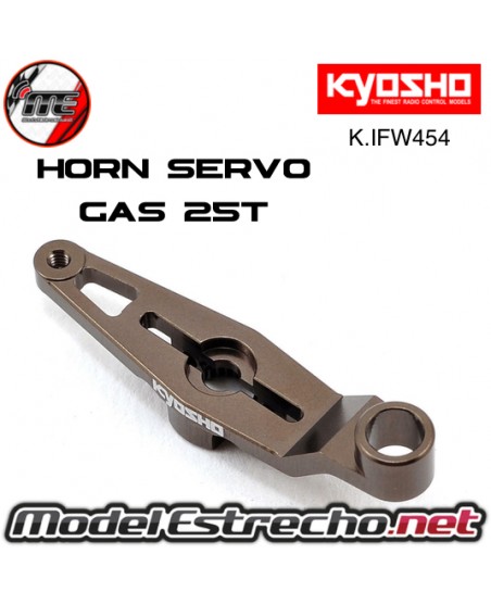 HORN DE SERVO DE GAS ALUMINIO 25T KYOSHO INFERNO MP9 - MP10

Ref: K.IFW454