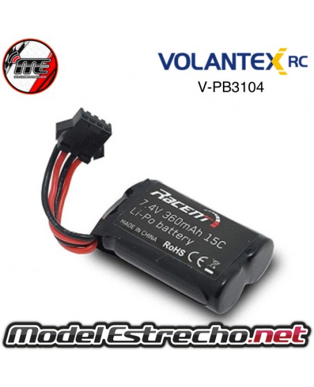 BATERIA VOLANTEX VECTOR 30  7.4 360MAH LION

Ref: V-PB3104