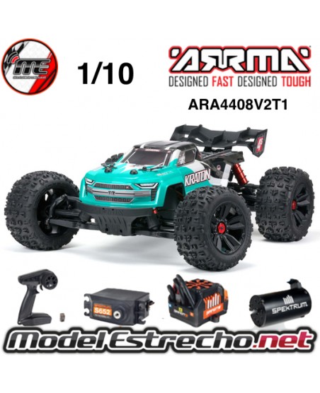 ARRMA KRATON V2 TRUGGY BRUSHLESS 4S 4WD 1/10 VERDE/NEGRO ARA4408V2T1