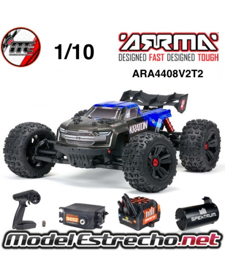 ARRMA KRATON V2 TRUGGY BRUSHLESS 4S 4WD 1/10 AZUL/NEGRO