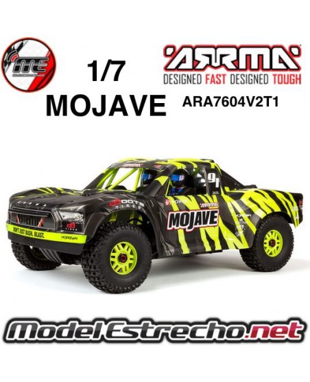 ARRMA MOJAVE V2 1/7 DESERT TRUCK BRUSHLESS 6S 4WD RTR AMARILLO

Ref: ARA7604V2T2