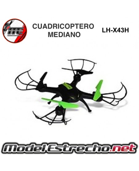 CUADRICOPTERO MEDIANO 38.5x30cm 2.4Ghz CON CONTROL DE ALTURA - LHX43