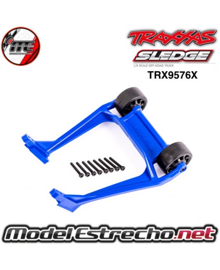 BARRA CON RUEDAS TRAXXAS SLEDGE AZUL