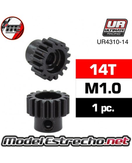 PIÑON 14T MODULO 1 EJE 5mm ACERO

Ref: UR4310-14