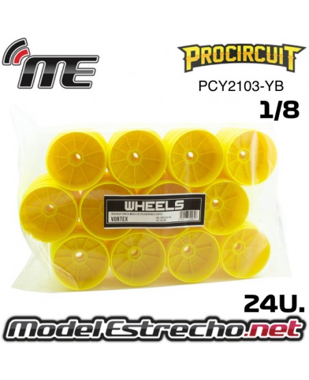 LLANTA PROCIRCUIT VORTEX V2 AMARILLA BULK (24U.)