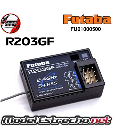 RECEPTOR FUTABA R203GF 2.4Ghz  S-FHSS 3 CH