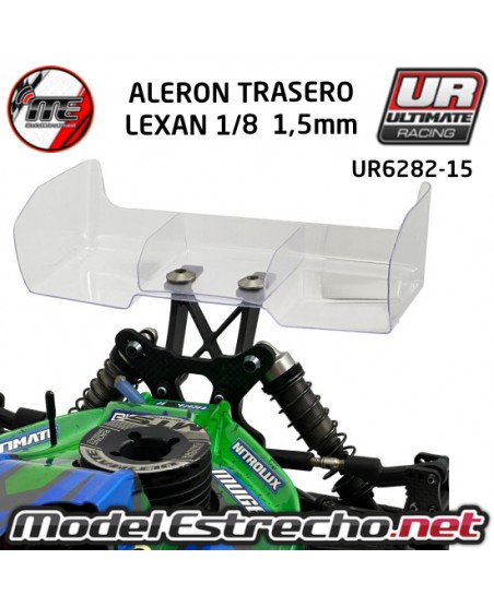 ALERON TRASERO LEXAN 1/8 1.5 mm ( 2U.) UR6282-115