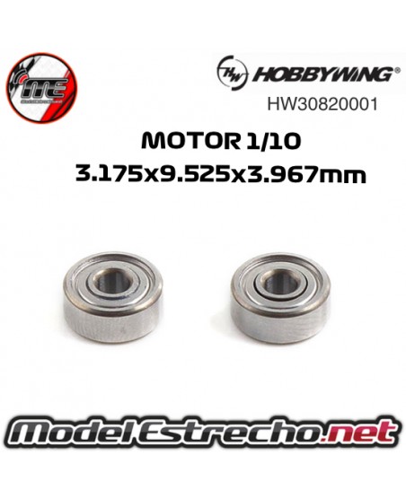 RODAMIENTOS HOBBYWING XERUN 1/10 MOTOR 3.175x9.525x3.967mm