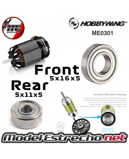 KIT RODAMIENTO MOTOR HOBBYWING MODELO 4268SD G3 OFF ROAD
