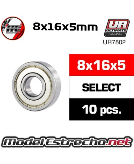 BALL BEARINGS, BLACK RUBBER SEALED (4X10X4MM) (2)