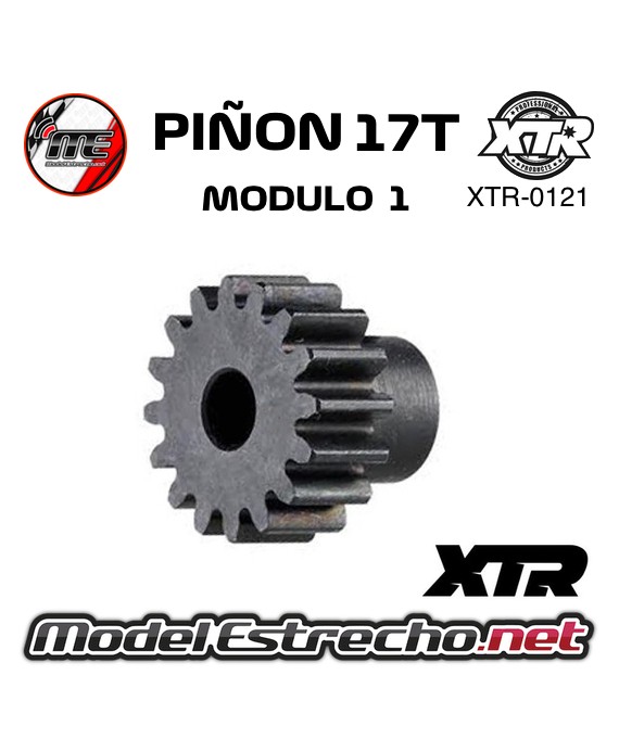 PIÑON 17T MODULO 1 EJE 5mm

Ref: XTR-0121
