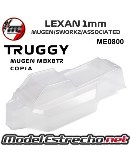 CARROCERIA MUGEN MBX8TR TRUGGY, RC8T3.2 - LOSI XT - HB D8T - TEKNO TRUGGY
