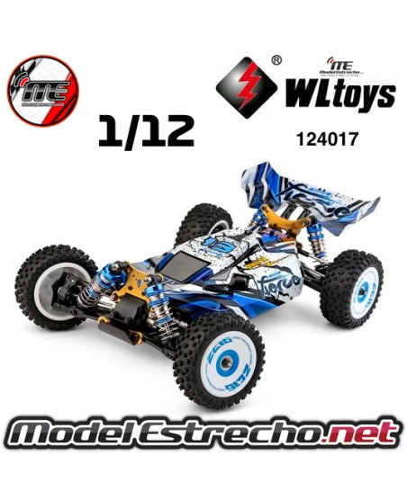 COCHE ELECTRICO RTR 1/12 BUGGY 4WD MOTOR BRUSHLESS WLTOYS 124017