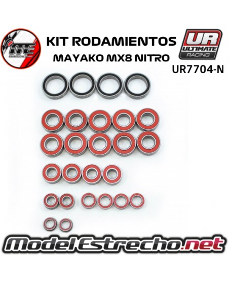 KIT RODAMIENTOS RS MAYAKO MX8 NITRO ULTIMATE (26U.)

Ref: UR7704-N