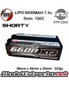 BATERIA ULTIMATE SHORTY 4600mha 7,4v 60C 2S2P HardCase Lipo