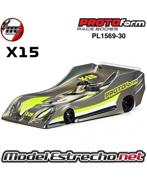 CARROCERIA PROTOFORM X15 BODY FOR 1/8 ON ROAD

Ref: PL1569-30