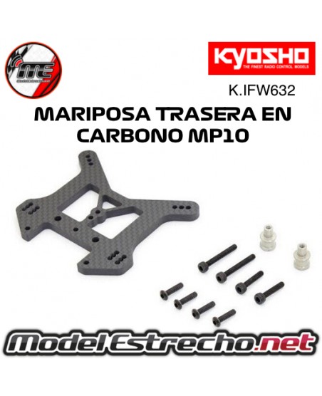 MARIPOSA TRASERA EN CARBONO KYOSHO INFERNO MP10

Ref: IFW632