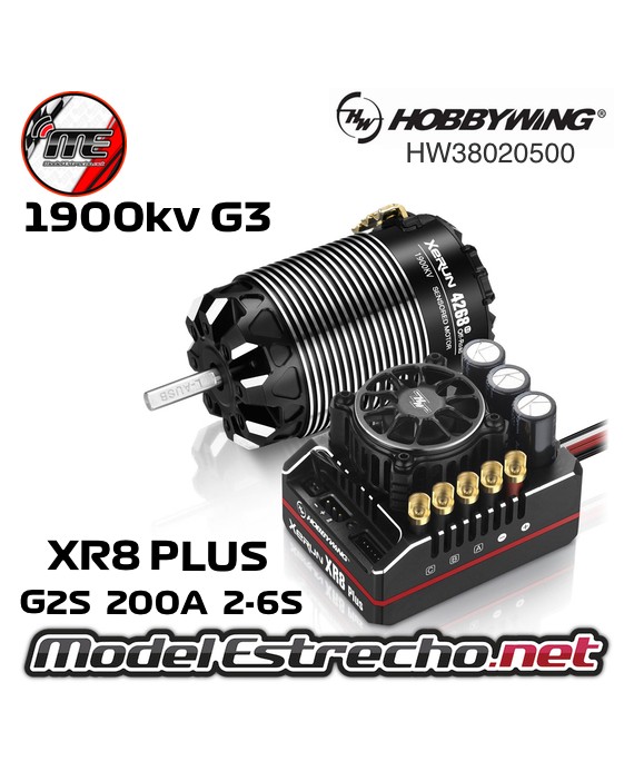HOBBYWING XERUN XR8 PLUS G2 COMBO 4268 1900KV OFF-ROAD

Ref: HW38020500