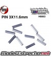 PIN CARDAN 3x11.6mm DEL/TRAS MRX-5 MUGEN (10u.)