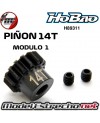 PIÑON 14T MODULO 1 EJE 5mm

Ref: H89311