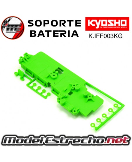 SOPORTE BATERIA VERDE KYOSHO MP9 INFERNO