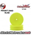 LLANTA DELANTERA SLIM 1/10 2WD AMARILLA SCHUMACHER 12mm (2U.)
