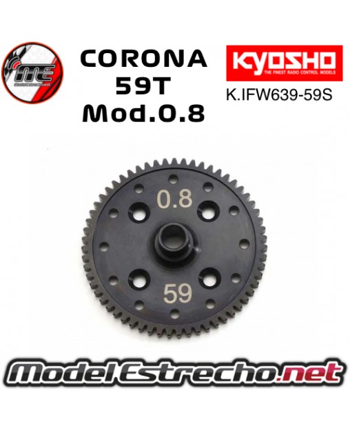 CORONA 59T LW KYOSHO INFERNO MP10 Mod 0.8 K.IFW639-59S