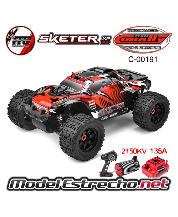 TEAM CORALLY SKETER XL4S MONTER TRUCK EP RTR BRUSHLESS POWER 4S C-00191