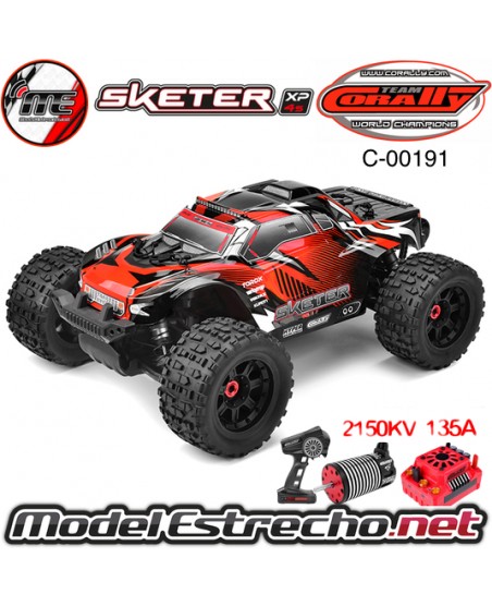 TEAM CORALLY SKETER XL4S MONTER TRUCK EP RTR BRUSHLESS POWER 4S