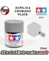 PINTURA ACRILICA X-11 CROMADO PLATA 10ml 81011