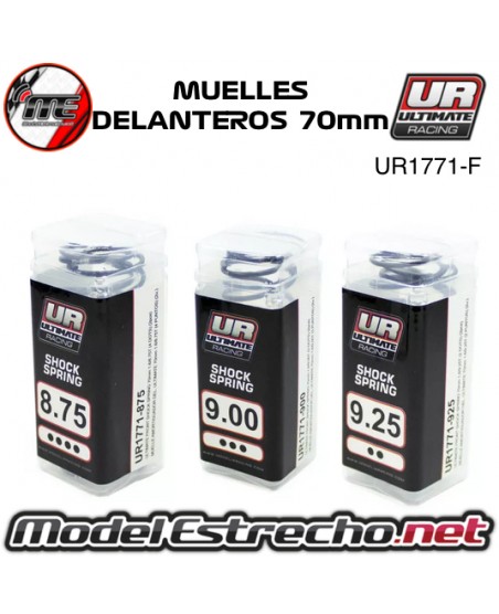 SET MUELLES AMORTIGUADORES DEL. ULTIMATE 70mm (6U.) UR1771-F