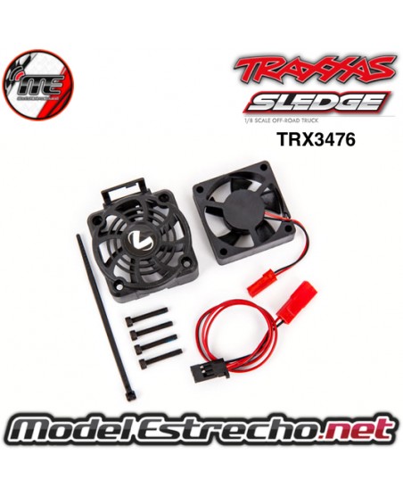 KIT SOPORTE Y VENTILADOR TRAXXAS SLEDGE