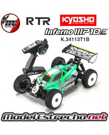 KYOSHO INFERNO MP10e 1/8 RC BRUSHLESS EP READYSET RTR T1 GREEN