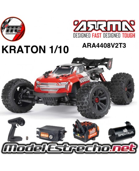 RRMA KRATON V2 TRUGGY BRUSHLESS 4S 4WD 1/10 ROJO ARA4408V2T3