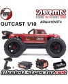 ARRMA OUTCAST 1/10 4x4 4S V2 BLX STUNT TRUCK RTR ROJO ARA4410V2T4