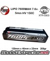Gens Ace 7500mha 7,4v 100C 2S2P WITH  BLACK HardCase Lipo