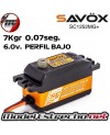 SERVO SAVOX SC1252MG+ PERFIL BAJO 7kg/0.07seg 6.0v SC1252MG