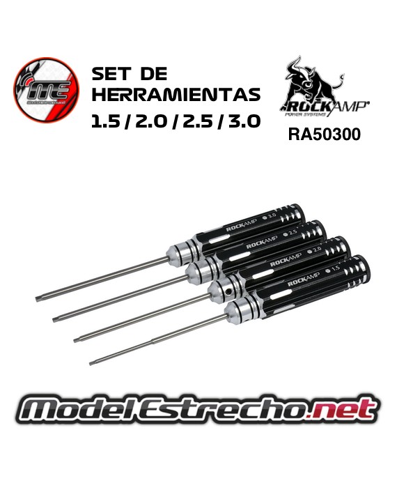 SET DE HERRAMIENTA ROCKAMP 1.5 / 2.0 / 2.5 /3.0 mm RA50300